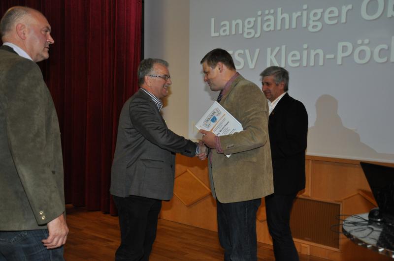 Ehrung für Manfred Riegler